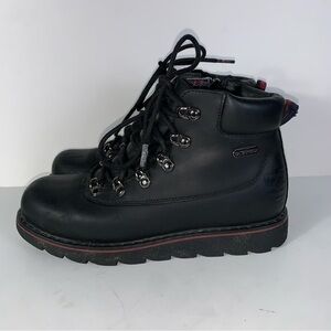 Royal Canadian Bromont Waterproof Black Leather Boots Side Zip - Women's Size 7
